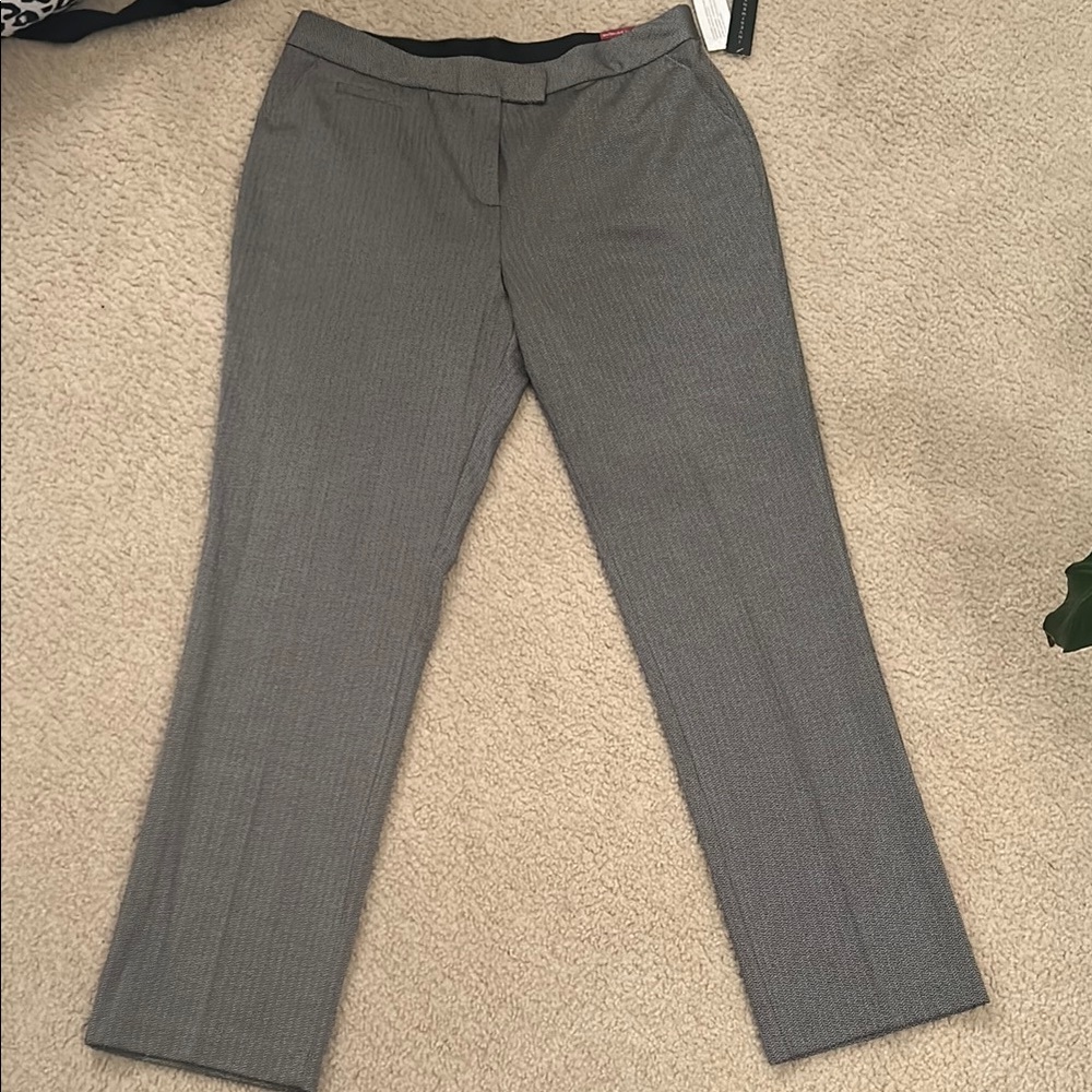 Women’s Gray Straight-Leg Dress Pants 16L